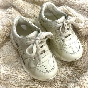 Toddler Gucci sneakers. Great condition. Cream color. Worn once